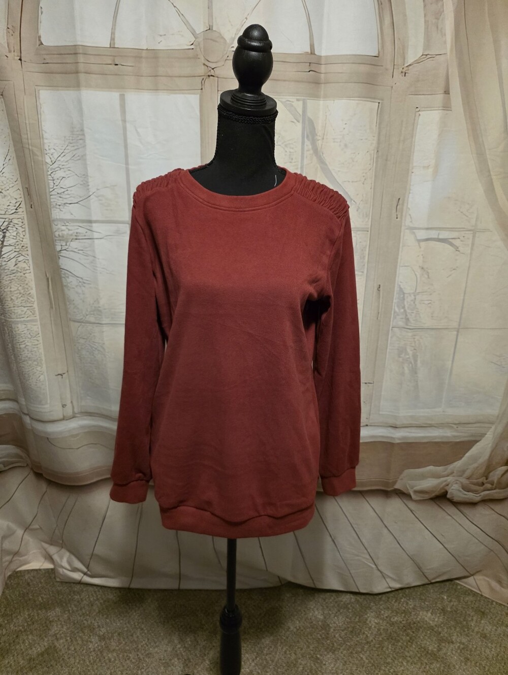 Kohl's Rust Red Crewneck Sweatshirt